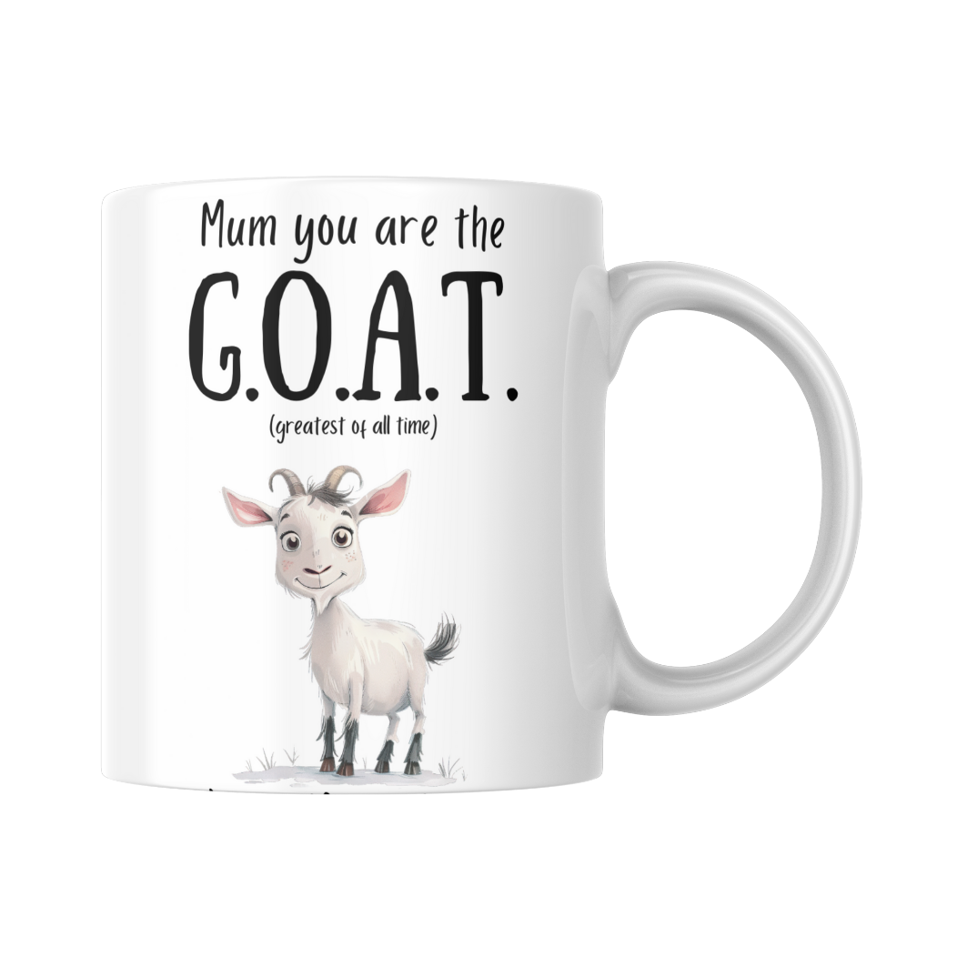 Mum You Are The G.O.A.T (greatest of all time) Mug & Coaster