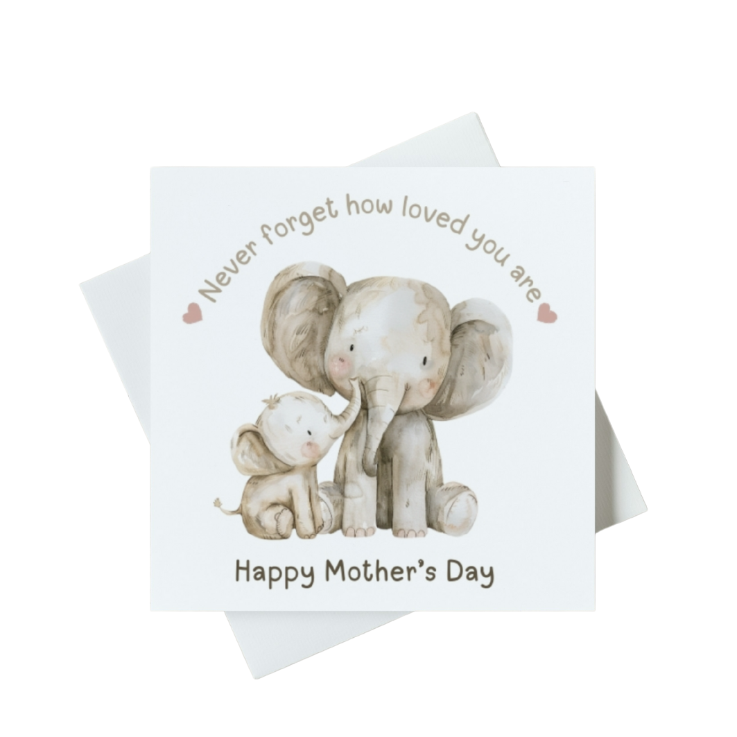 Never Forget How Loved You Are Happy Mother's Day Card