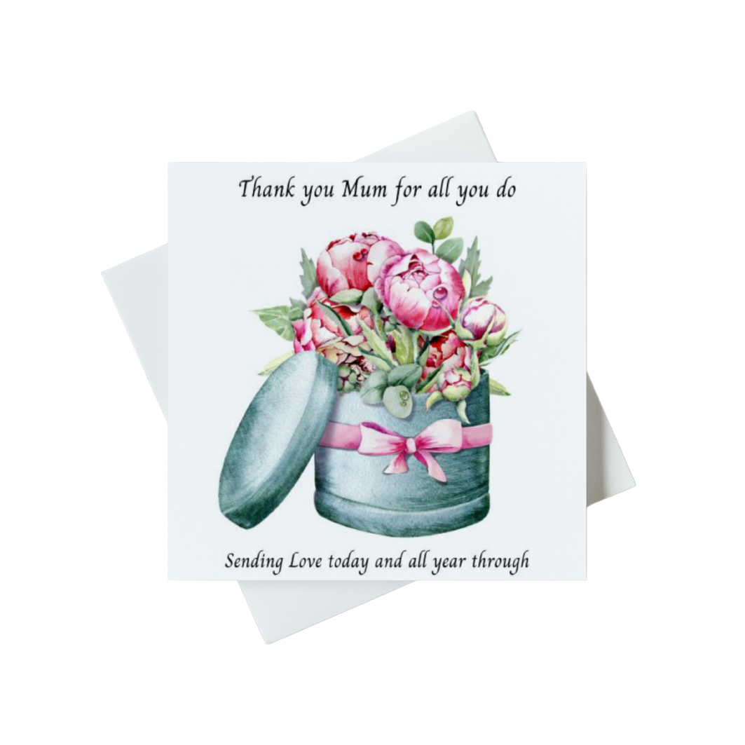 Thank you Mum For All You Do Sending Love Today And All Year Through Card