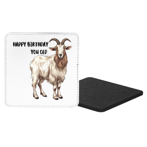 Happy Birthday You Old Goat Mug & Coaster