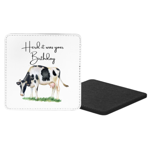 Herd It Was Your Birthday Mug & Coaster