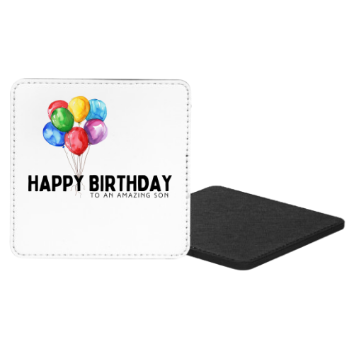 Happy Birthday To An Amazing Son Balloons Mug & Coaster