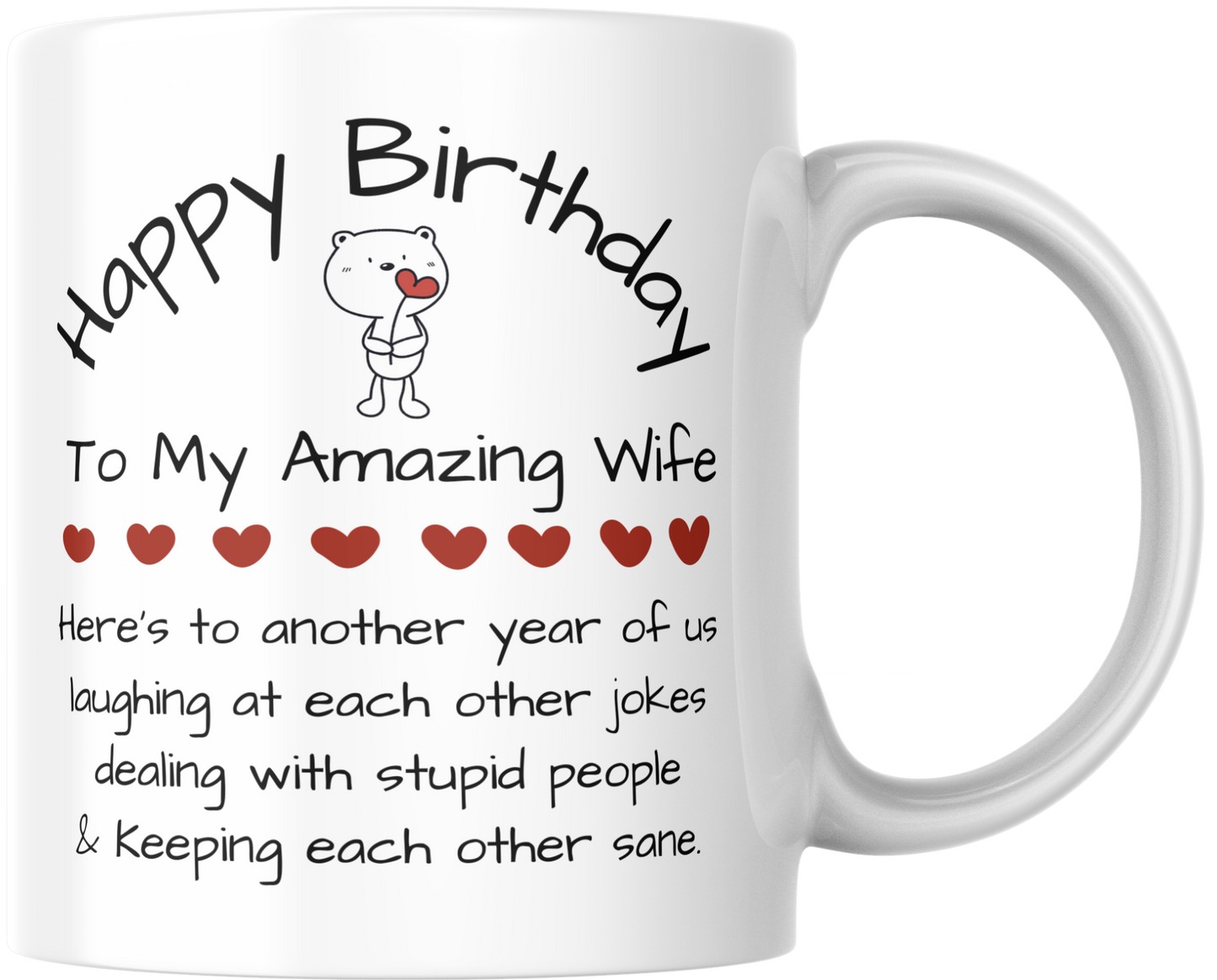 Happy Birthday To My Amazing Wife Mug & Coaster