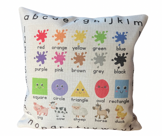 Early Years Educational Linen Effect Cushion (Cover Only)