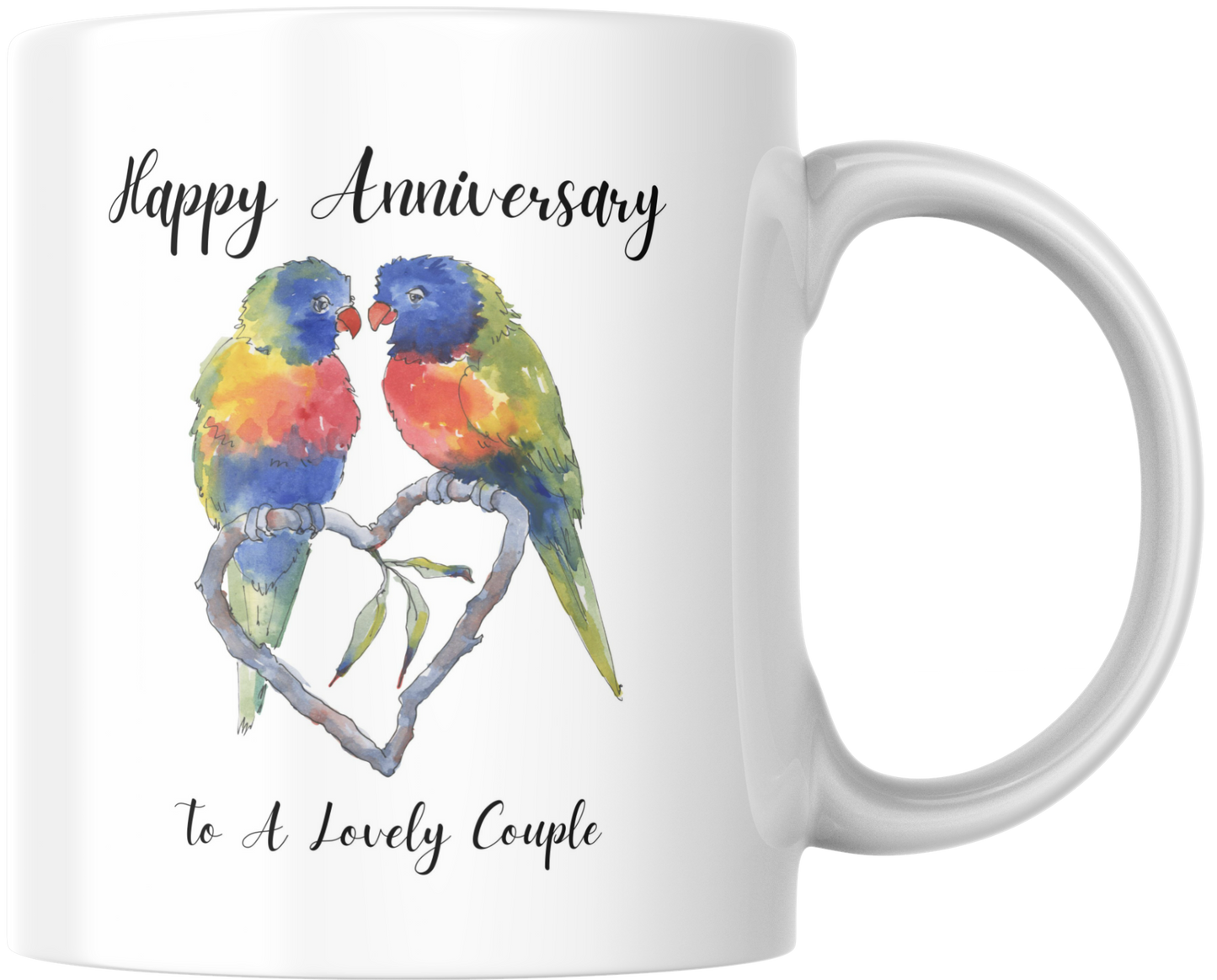 Happy Anniversary To A Lovely Couple Mug & Coaster