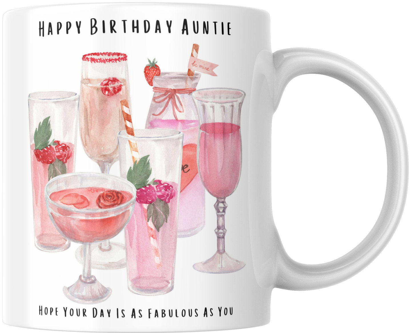 Happy Birthday Auntie Hope Your Birthday Is As Fabulous As You Mug & Coaster