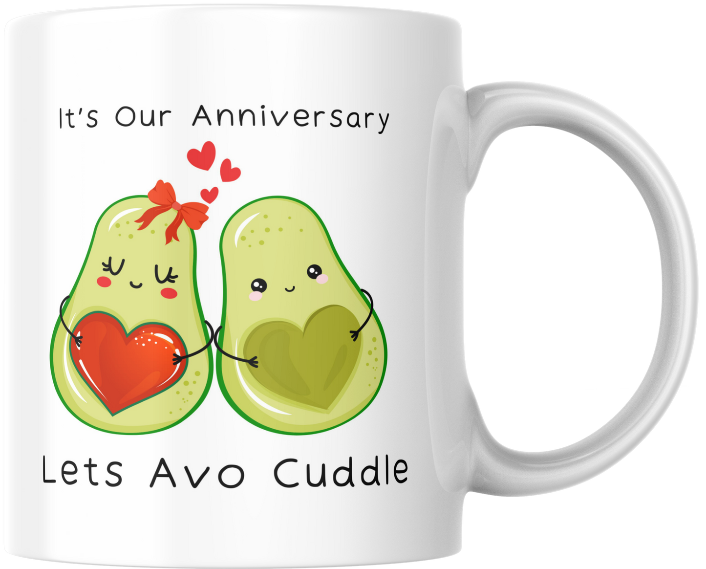 It's Our Anniversary Lets Avo Cuddle Mug & Coaster