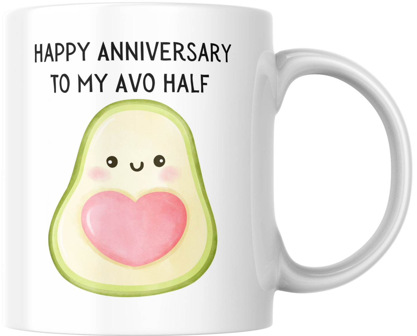 Happy Anniversary To My Avo Half Mug & Coaster