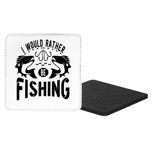I Would Rather Be Fishing Mug & Coaster