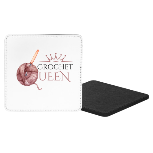 Crochet Queen Mug & Coaster