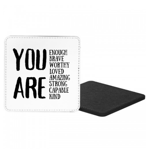 You Are Enough Affirmation Mug & Coaster