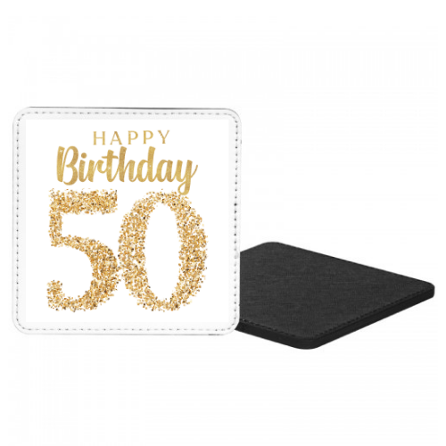 Happy Birthday 50 Mug & Coaster