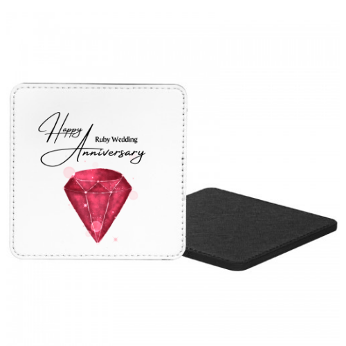 Happy Ruby Sapphire Anniversary Mug & Coaster