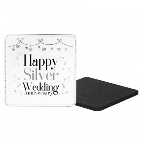 Happy Silver Wedding Anniversary Mug & Coaster