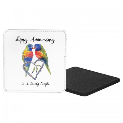 Happy Anniversary To A Lovely Couple Mug & Coaster
