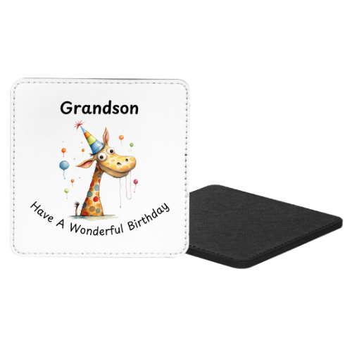 Grandson Have A Wonderful Birthday Mug & Coaster