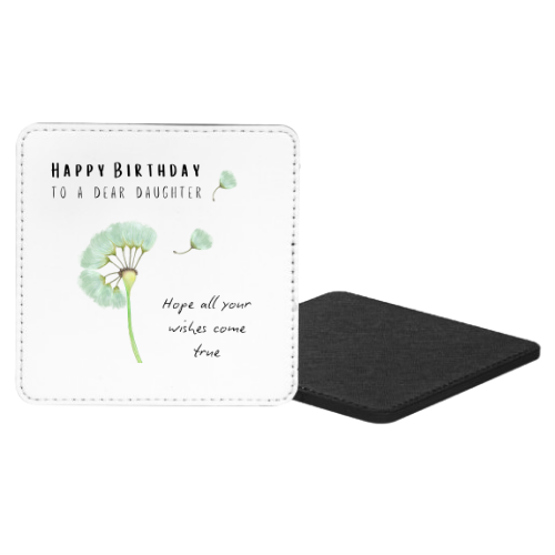 Happy Birthday To A Dear Daughter Hope All Of Your Wishes Come True Mug & Coaster