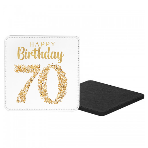 Happy Birthday 70 Mug & Coaster