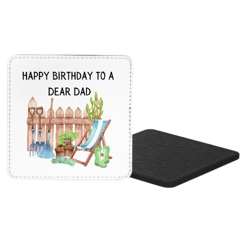 Happy Birthday To A Dear Dad Mug & Coaster