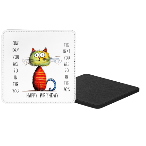 One Day You Are 20 In The 70's The Next You Are 70 In The 20's Mug & Coaster