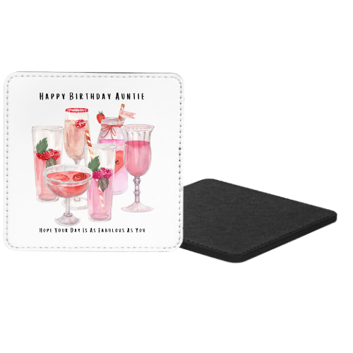 Happy Birthday Auntie Hope Your Birthday Is As Fabulous As You Mug & Coaster