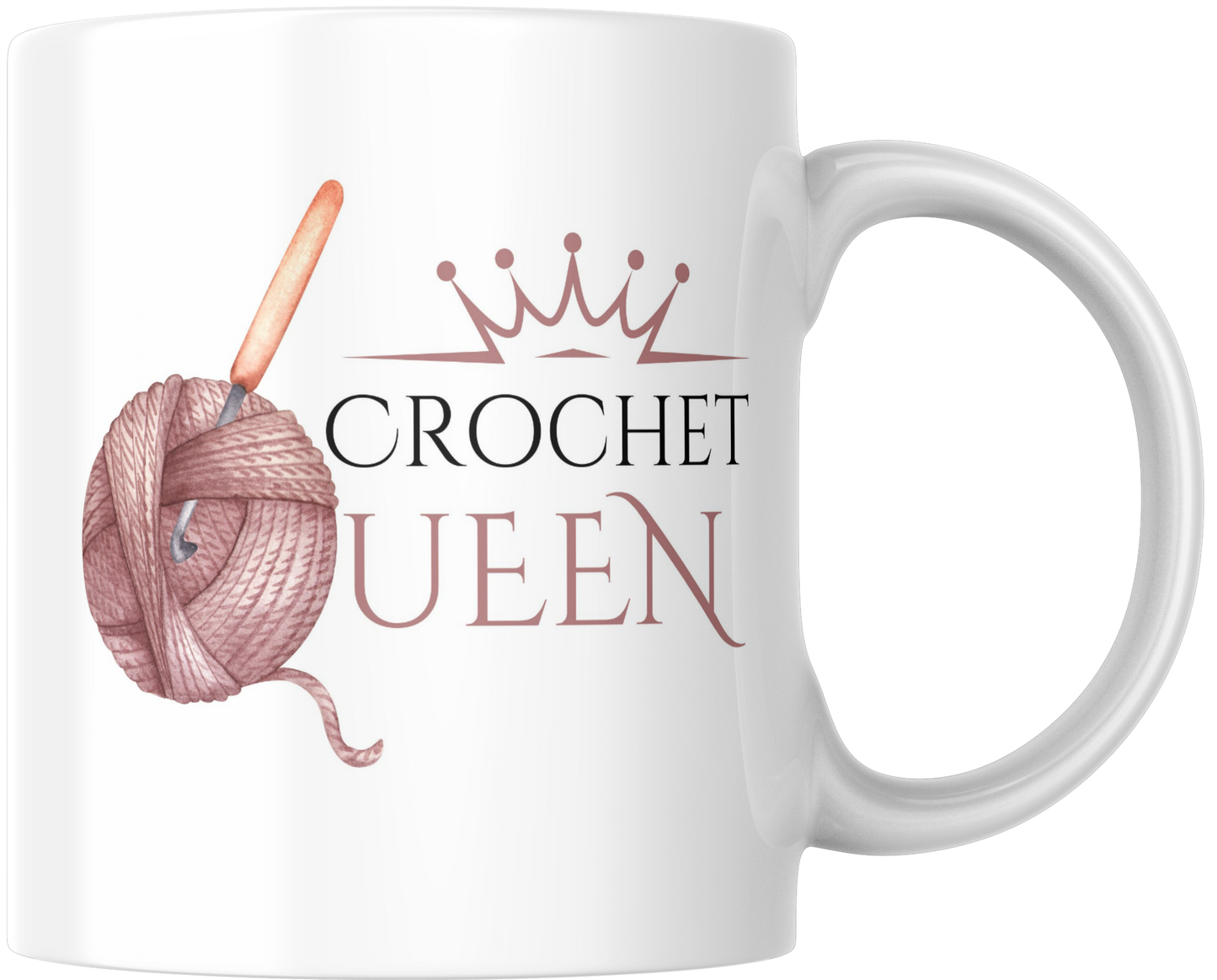 Crochet Queen Mug & Coaster