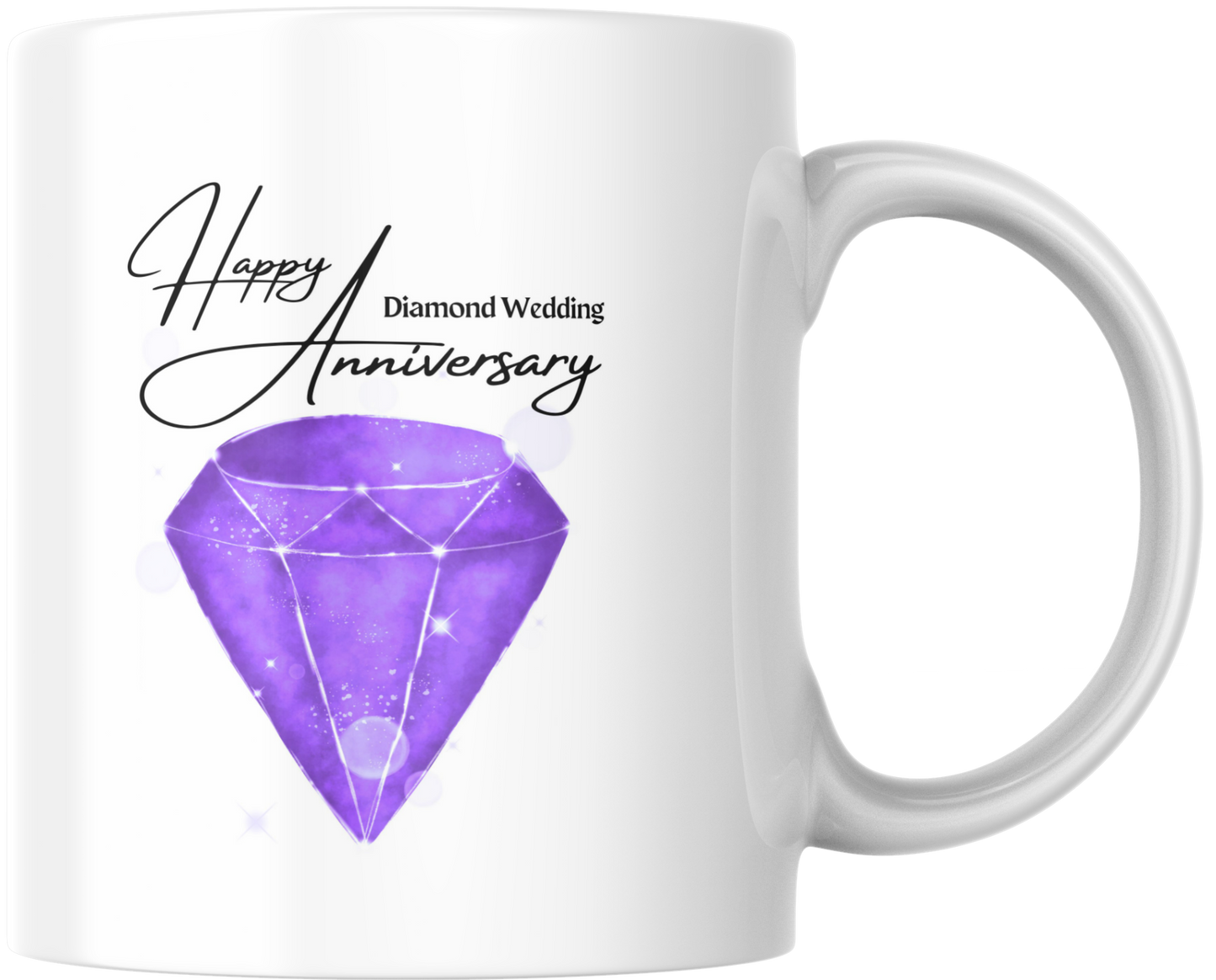 Happy Diamond Wedding Anniversary Mug & Coaster