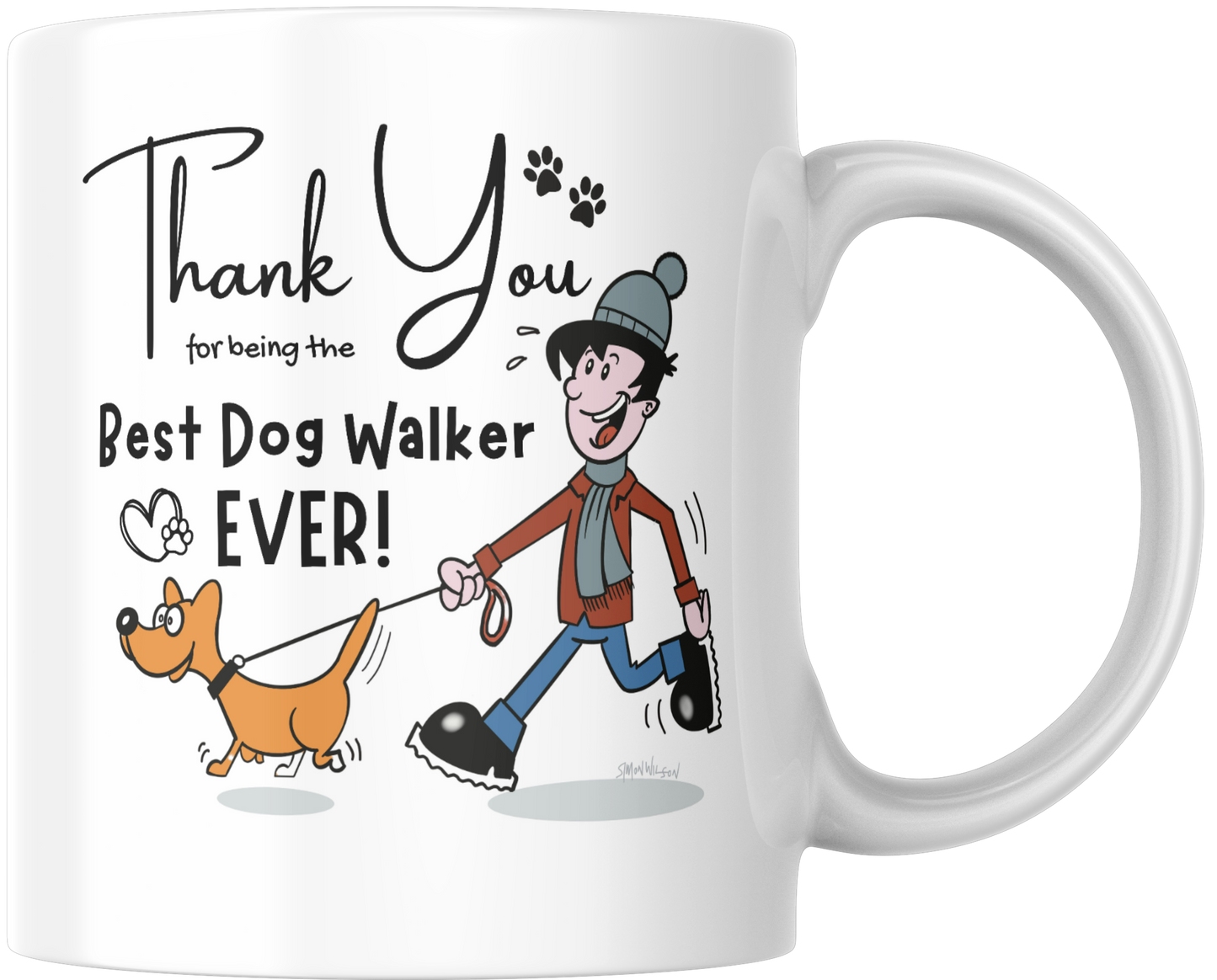 Thank You For Being The Best Dog Walker Ever! Mug & Coaster