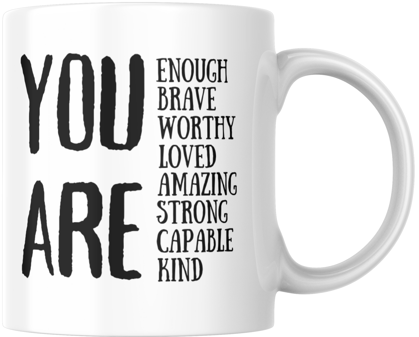 You Are Enough Affirmation Mug & Coaster