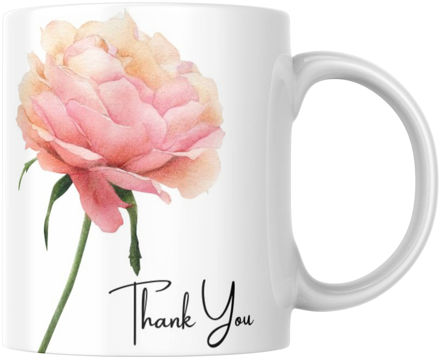 Thank You Rose Mug & Coaster