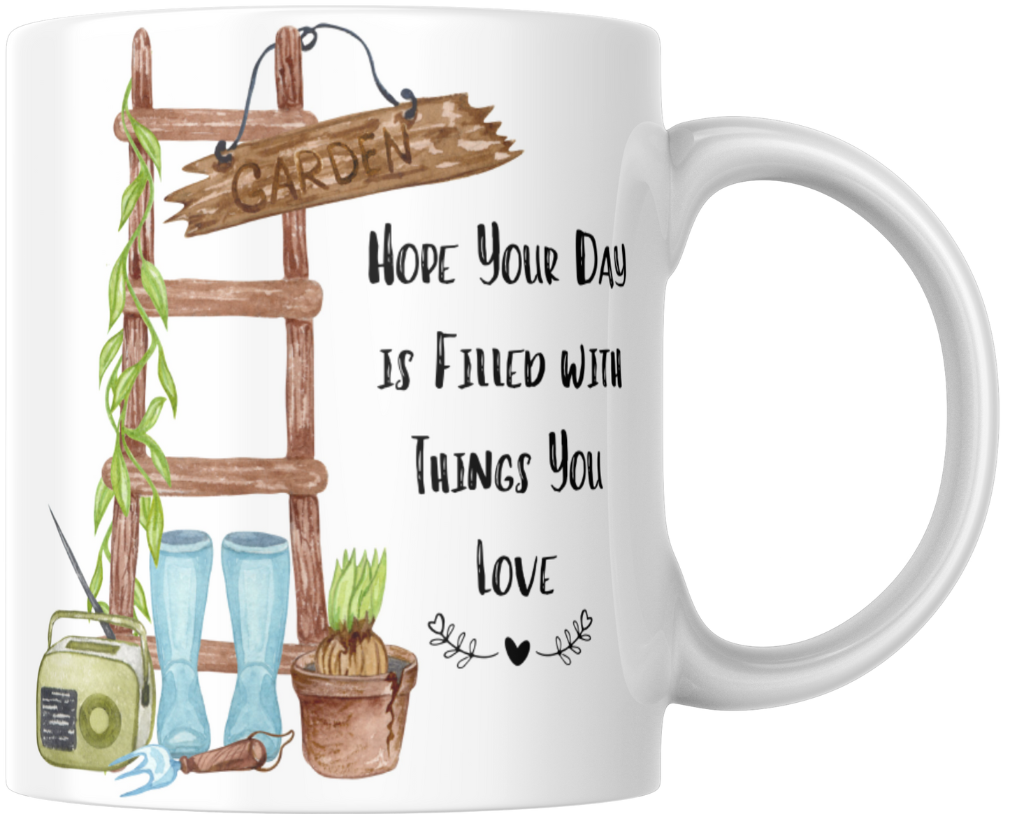 Hope Your Day Is Filled With Things You Love Mug & Coaster
