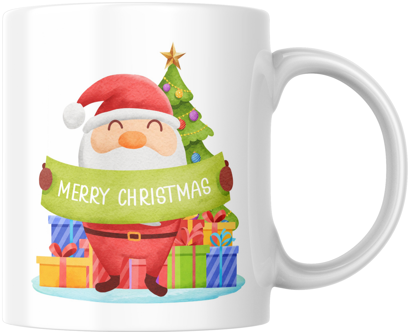 Santa Merry Christmas Mug & Coaster