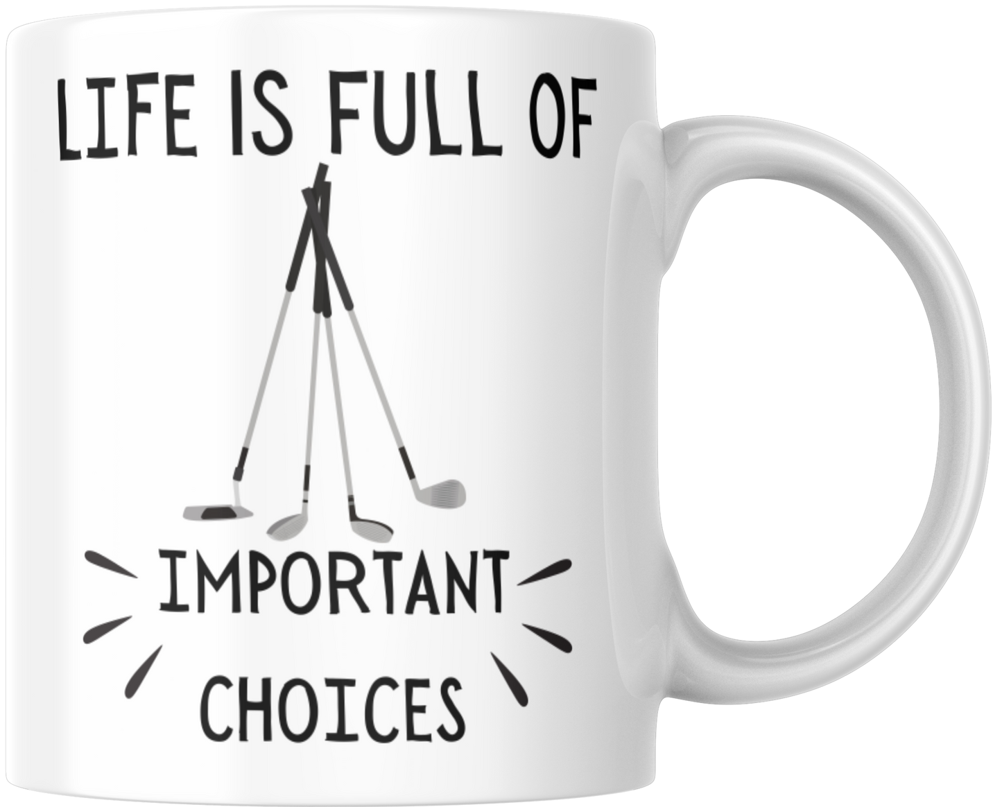 Life Is Full Of Important Choices Mug & Coaster