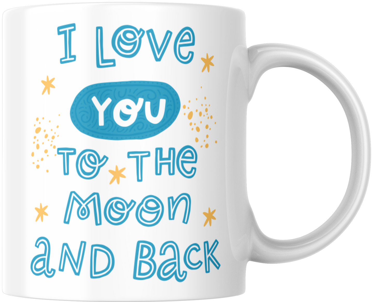 I Love You To The Moon And Back Mug & Coaster