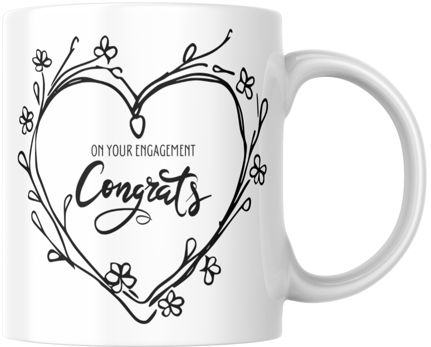 On Your Engagement Congrats Mug & Coaster