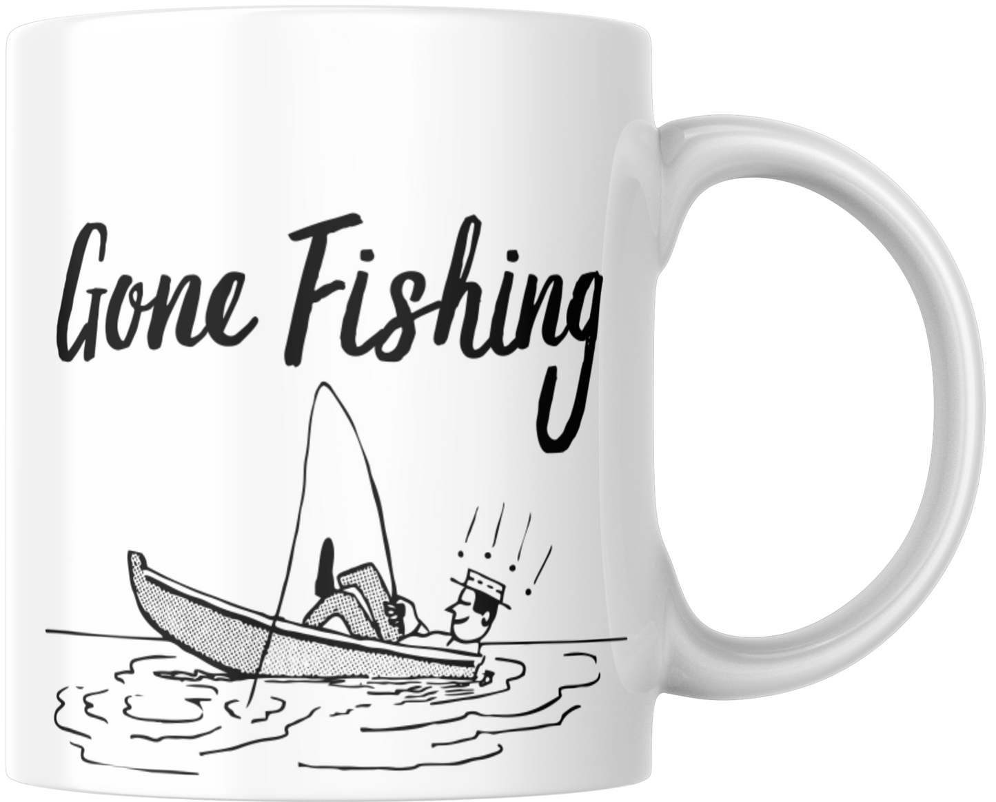 Gone Fishing Mug & Coaster