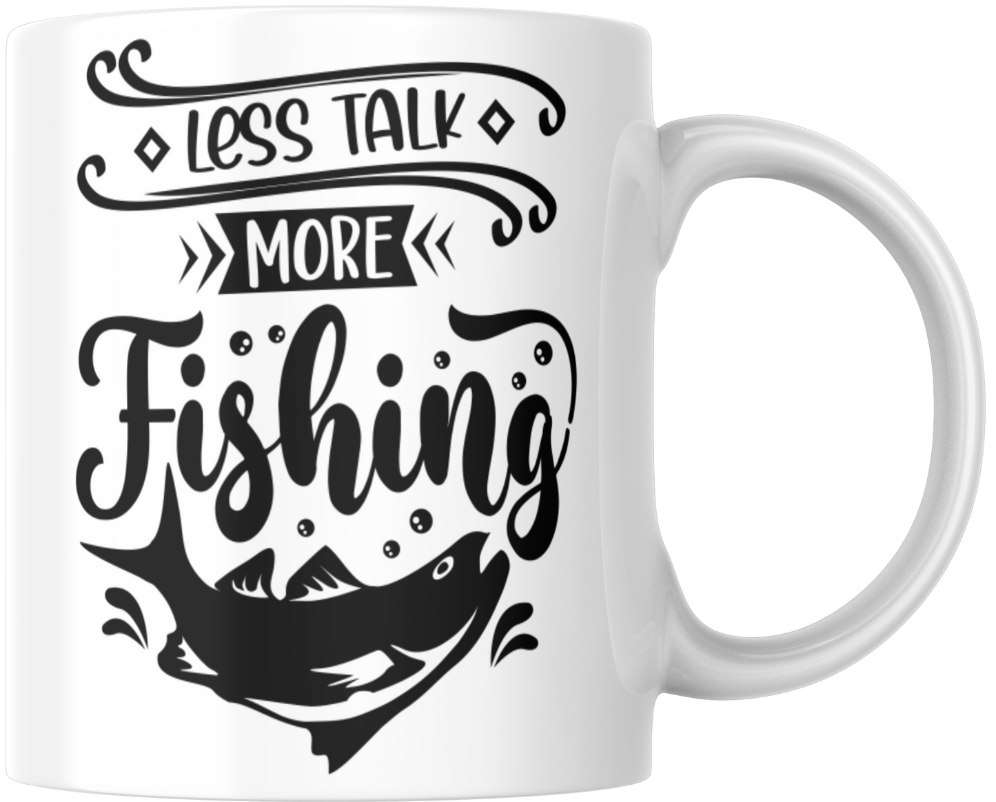 Less Talk More Fishing Mug & Coaster