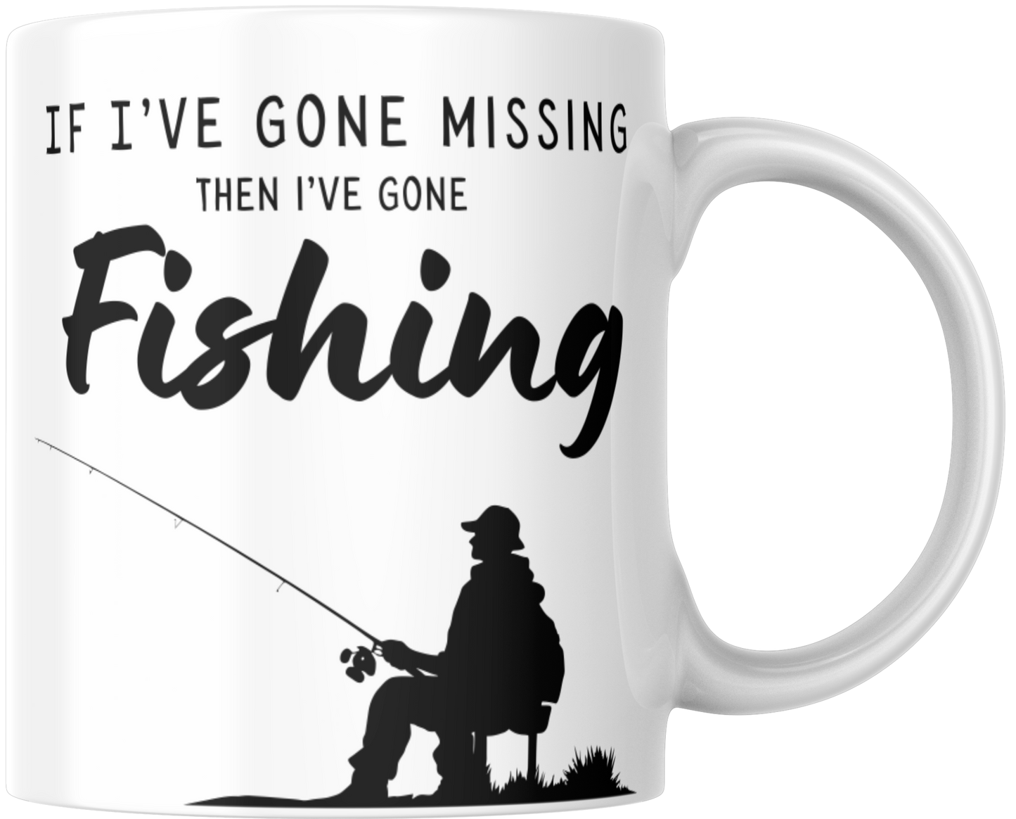 If I've Gone Missing Then I've Gone Fishing Mug & Coaster