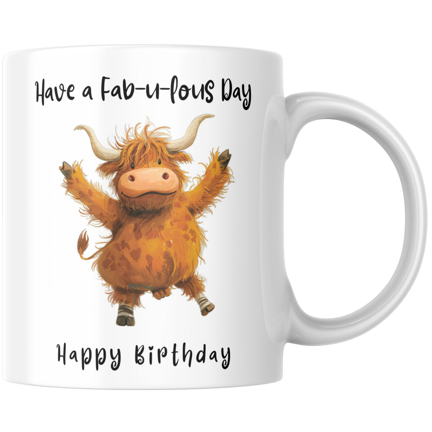 Have A Fab-u-lous Day Happy Birthday Mug & Coaster