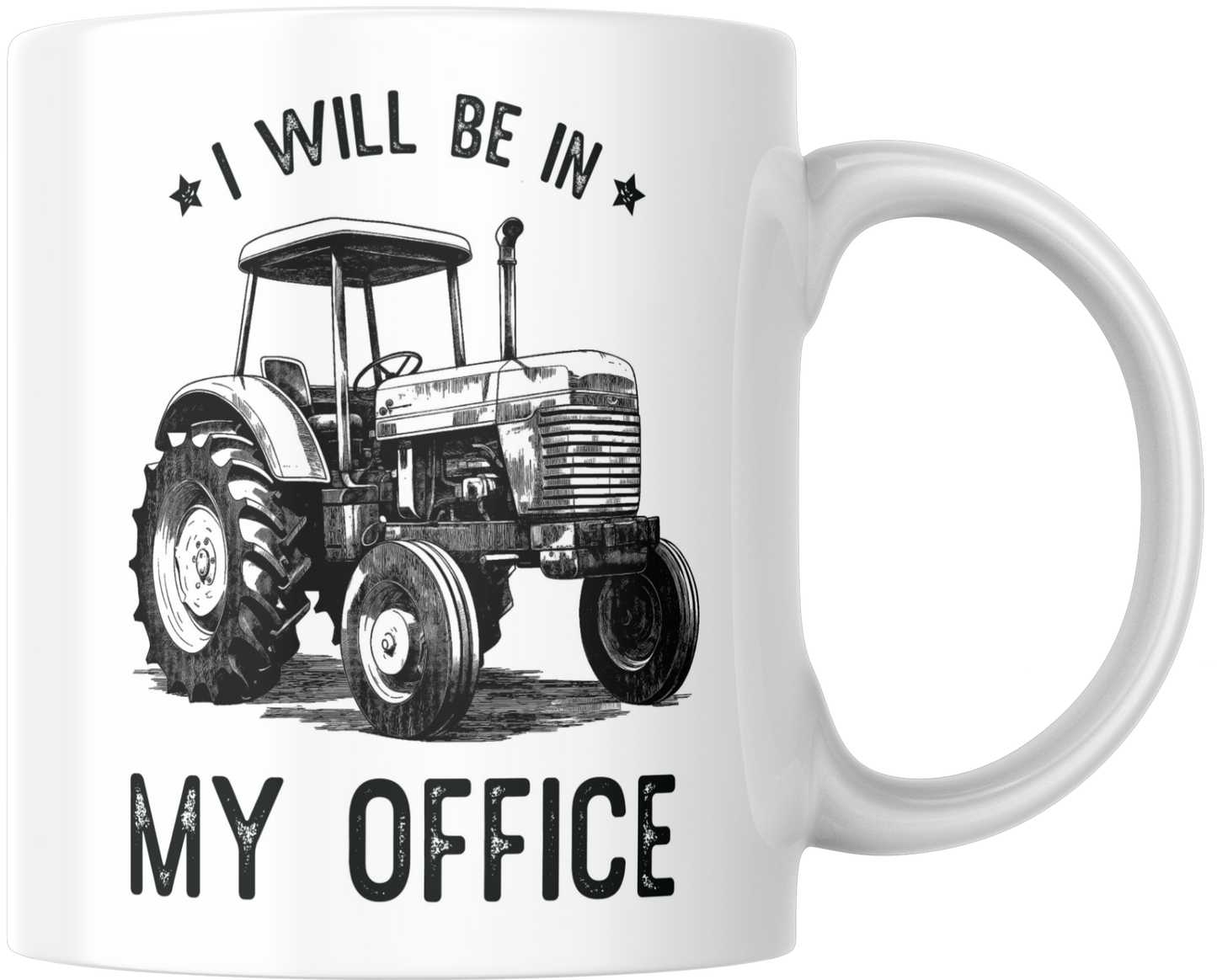 I Will Be In My Office Tractor Mug & Coaster