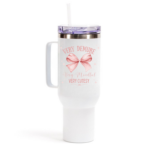 Very Demure Very Mindful Very Cutesy 40oz Tumbler