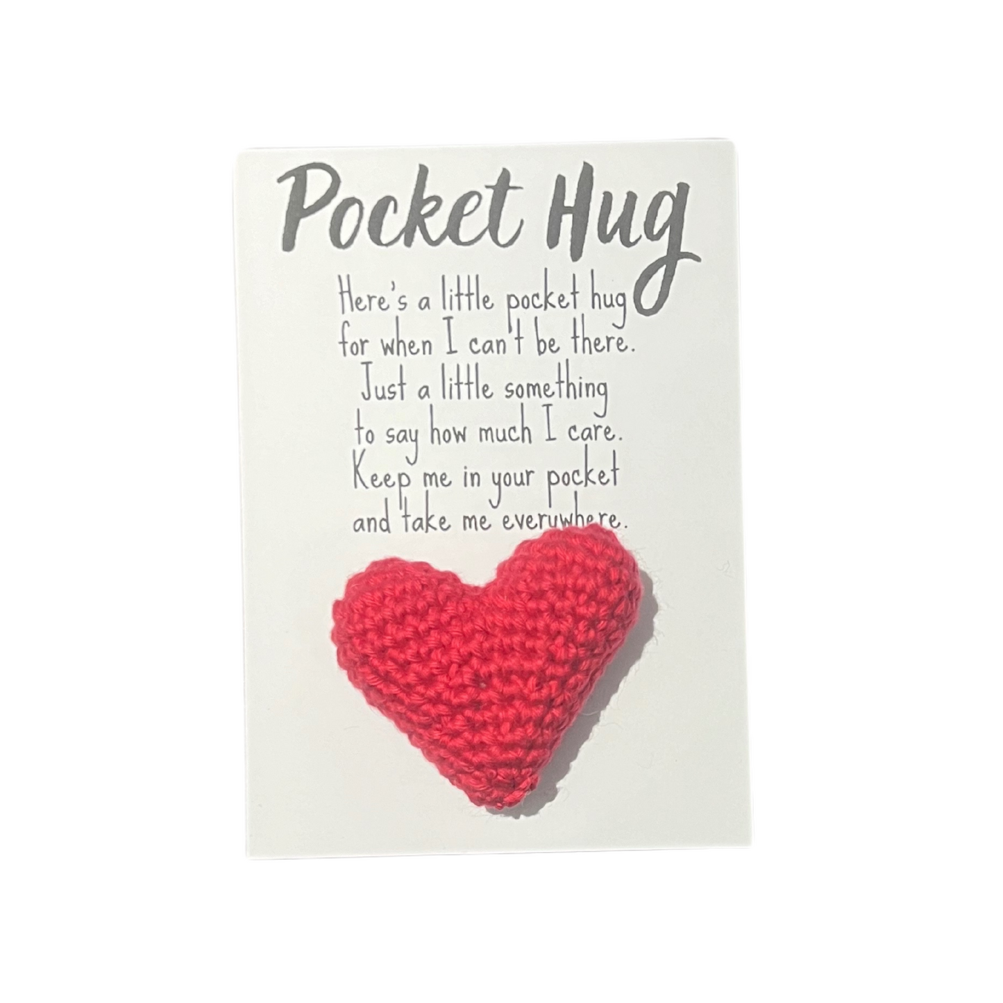 Pocket Hug - Handmade - Crocheted Gift