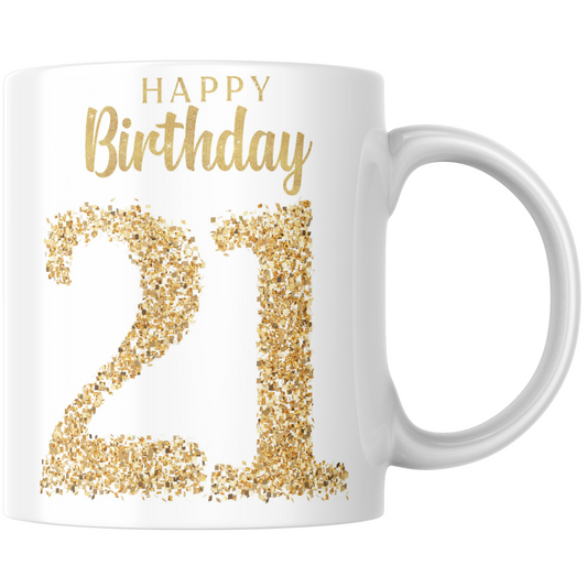 Happy Birthday 21 Gift Mug