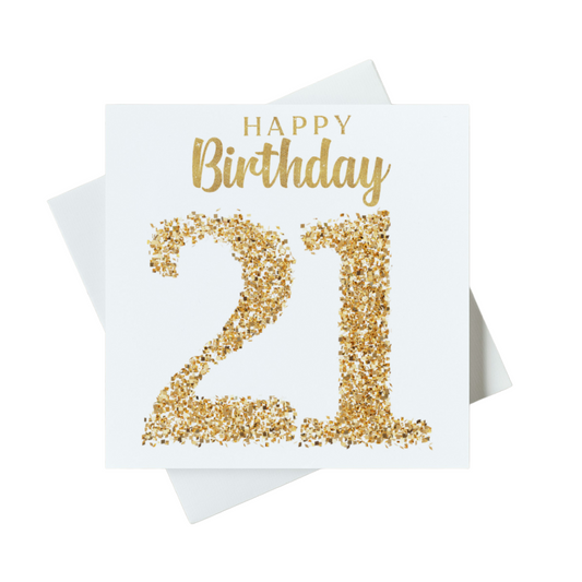 Happy Birthday 21 Card