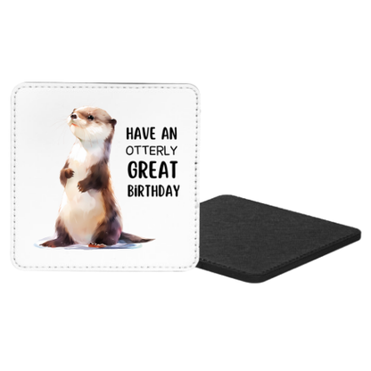 Have An Otterly Great Birthday Mug & Coaster