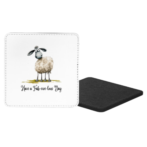 Have A Fab-ewe-lous Day Mug & Coaster