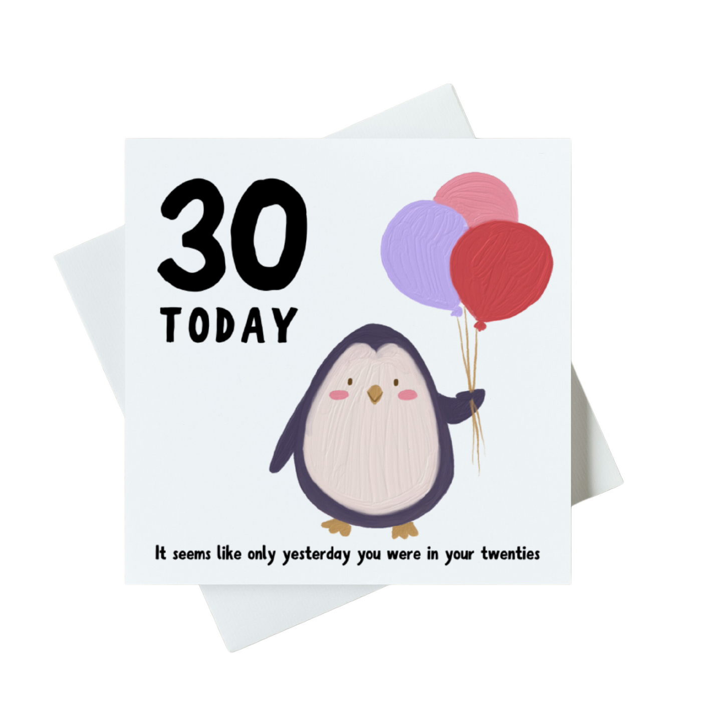 30 Today Birthday Card