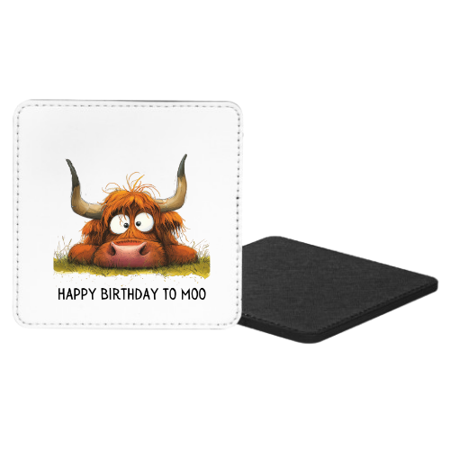 Happy Birthday To Moo Mug & Coaster