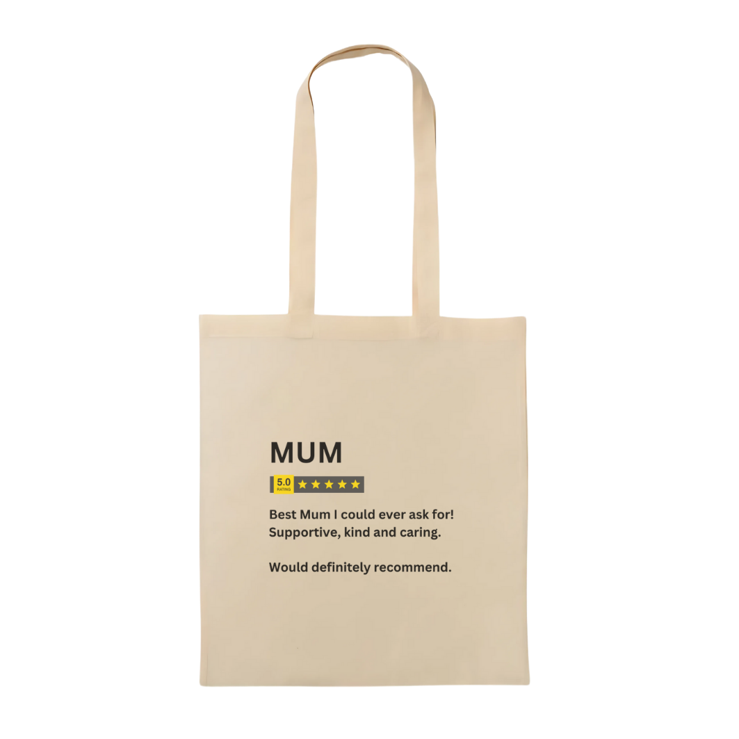 Mum Review Neutral Tote Bag