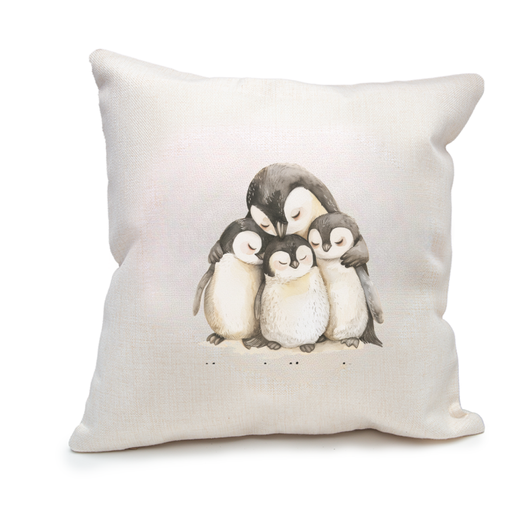 Penguin Family Cushion (Cover Only)